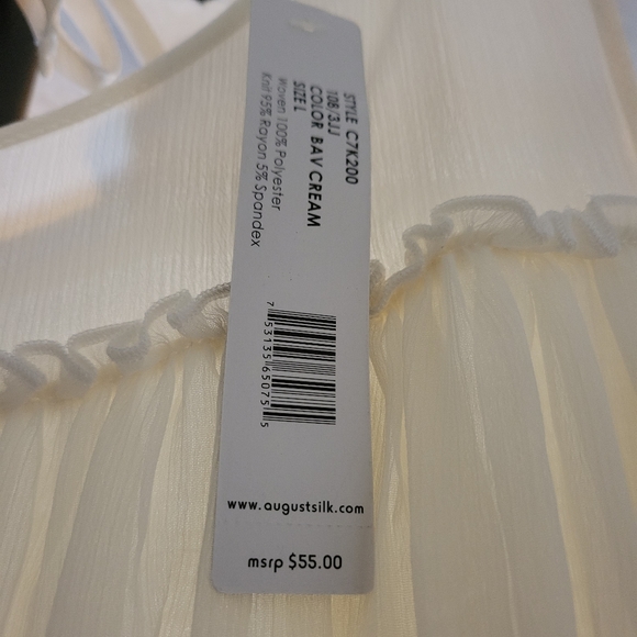 August Silk Cold Shoulder Tiered Blouse - Picture 11 of 12